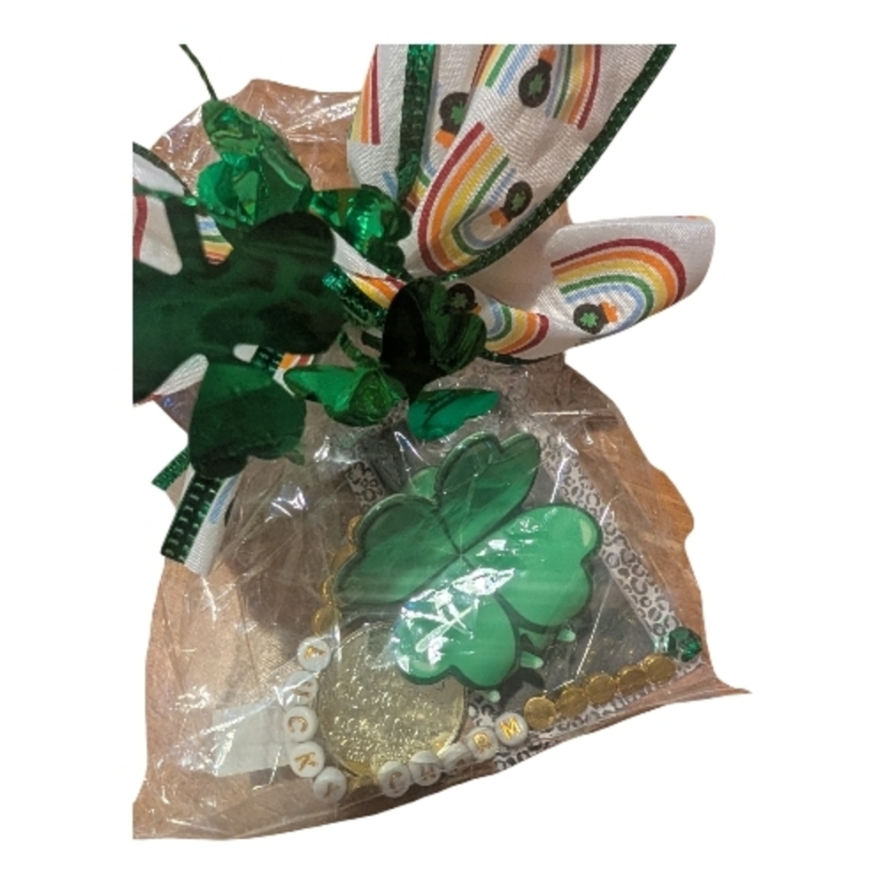 Green Clover Hair Clip